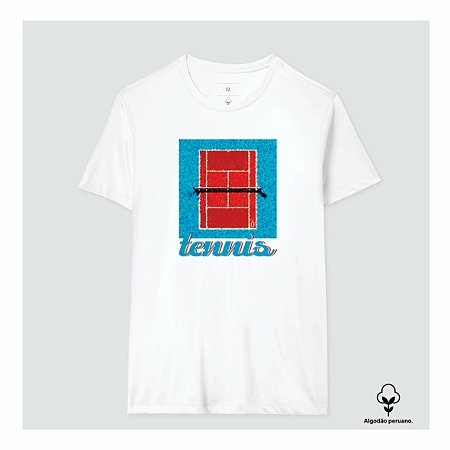 CAMISETA ALGODÃO . estampa tennis repeat...3_ öta. OTA CAMISETAS .