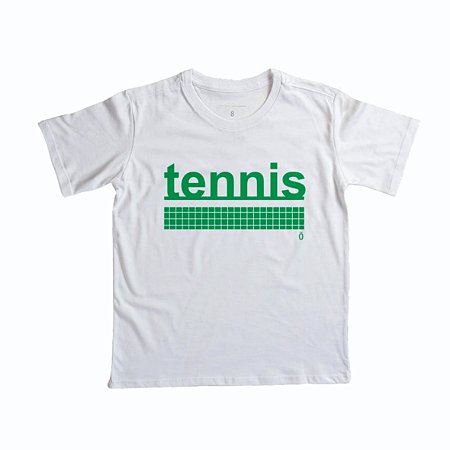 CAMISETA ALGODÃO . estampa tennis GRID_quartzo verde Ö. OTA CAMISETAS .