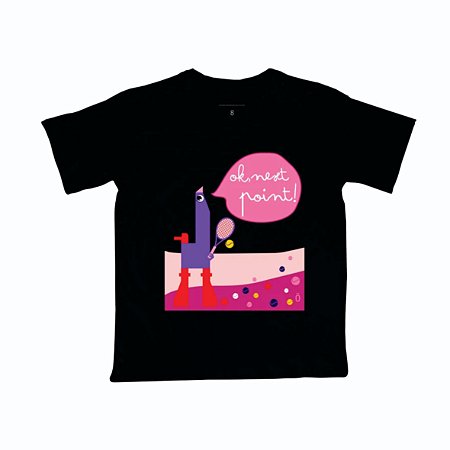 CAMISETA ALGODÃO . estampa tenista PITU_OS BICHÖS. OTA CAMISETAS .