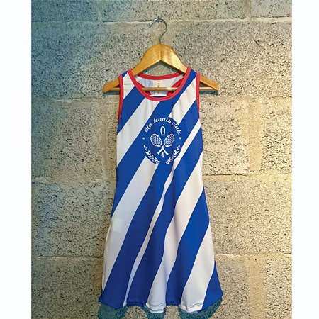 vestido de TENNIS e B.T | nadador RAIO DE LUZ BLUE . ÖTA TENNIS CLUB