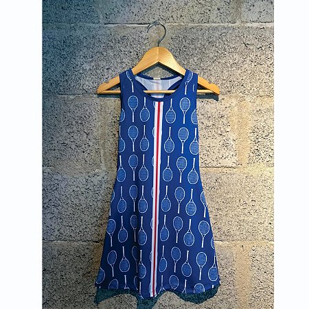 vestido de TENNIS e B.T | nadador RACKET TENNIS. BLUE . ÖTA TENNIS CLUB