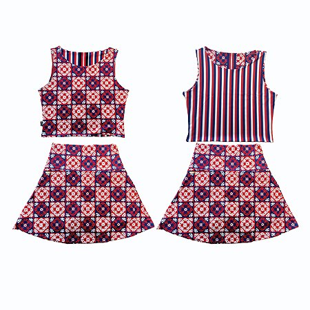 CROPPED RADU (DUPLA FACE) .RENDA ITALIANA VITA . LA DOLCE VITA . ÖTA TENNIS CLUB