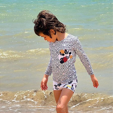 BLUSA DE PROTEÇÃO infantil SLIM . estampa COCORICÓ. CLUBINHO COCORICÓ . OTA .