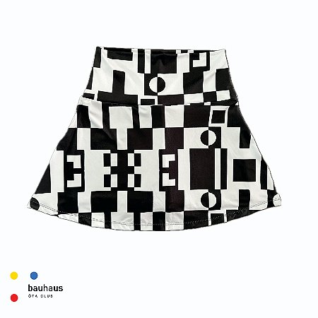 saia de TENNIS |RADU| . estampa CHESS_BLK1_BAUHAUS . ÖTA TENNIS CLUB