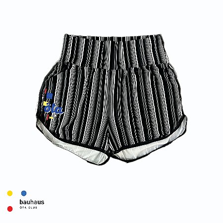 SHORT FREEDOM -estampa BHS.2 BLACK. BAUHAUS . ÖTA TENNIS CLUB