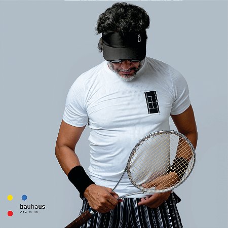 CAMISETA MASCULINA SINNER - DRY SPORT UV .BHS.2 BLACK. BAUHAUS  . ÖTA TENNIS CLUB