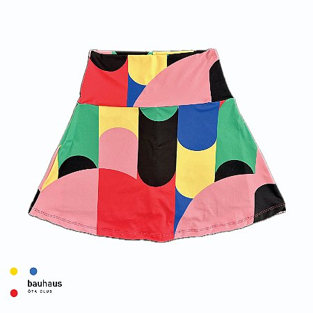 saia de TENNIS |RADU| INFANTIL .  estampa GEOMETRIA BHS1. BAUHAUS. ÖTA TENNIS CLUB