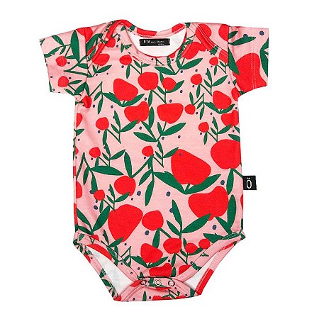 body para bebê . estampa MAÇÃ DO AMOR . OTA .