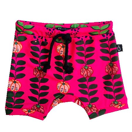 Bermuda para bebê . estampa PITANGAS_PINK . OTA .