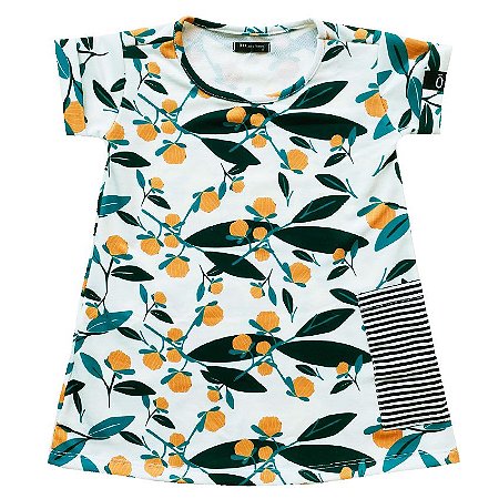 VESTIDO . estampa BERGAMOTAS . OTA .