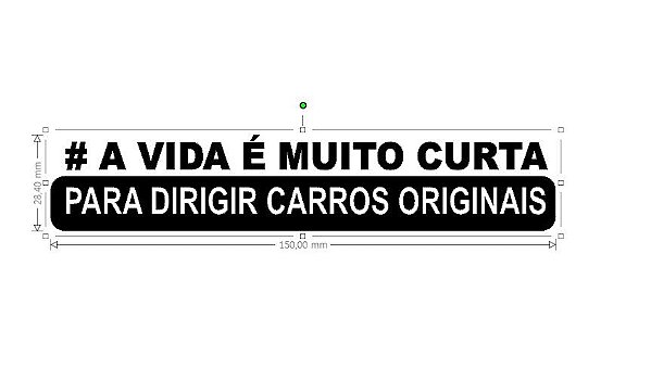 A vida é curta para dirigir carros originais