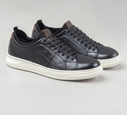 Sapatênis Democrata Denim Stage Hi-Soft 32 Preto/Tabaco 136113-001 -  Village Calçados