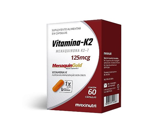 Vitamina K2 60 Cápsulas 125mcg Maxinutri