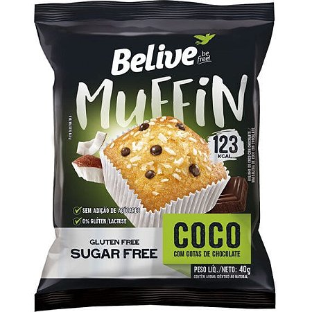 Muffin Coco e Chocolate 10Un 34G Belive