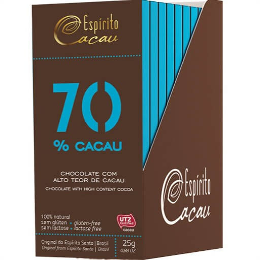 Chocolate 70% 10un x 25g Espírito Cacau