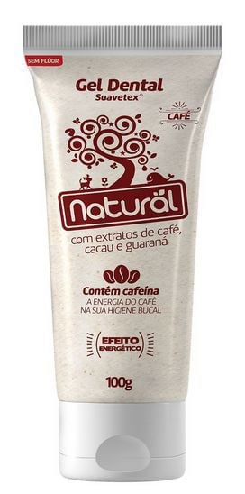 Creme Dental com Café, Cacau e Guaraná 100g Orgânico Natural