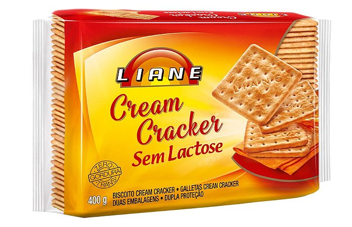 Biscoito Cream Cracker Sem Lactose 400G Liane
