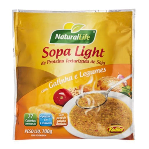 Sopa Light Galinha e Legumes 100g Natural Life