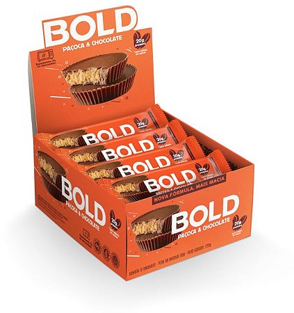 Bold Paçoca e Chocolate 12un X 60g Bold Snacks