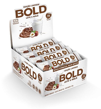 Bold Leite e Avelã 12un X 60g Bold Snacks