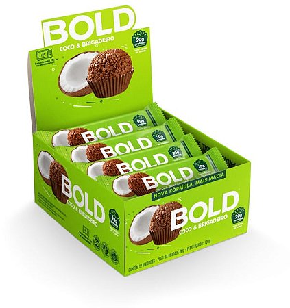 Bold Coco e Brigadeiro 12un X 60g Bold Snacks