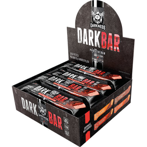 Dark Whey Bar Frutas Vermelhas com Chocolate Chips 8un x 90g Integralmedica