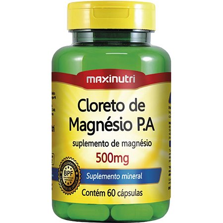 Cloreto De Magnesio Pa 60Cps 500Mg Maxinutri