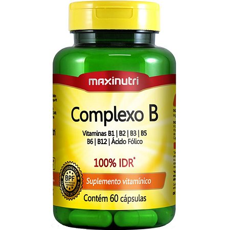 Complexo B 100% Idr 60Cps 470Mg Maxinutri