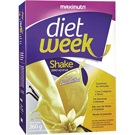 Shake Baunilha Diet Week 360G Maxinutri