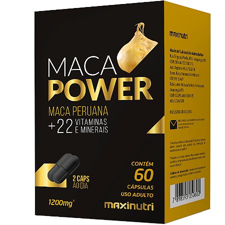 Maca Power Maca/Vit/Minerais 60Cps Maxinutri