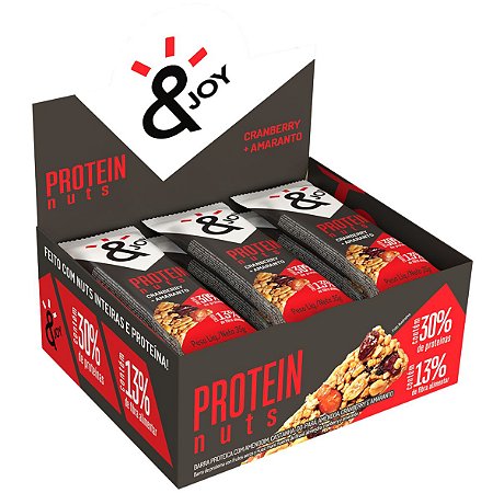 Barra Protein Nuts Cranberry/ Amaranto 12 Und X 35G Ejoy