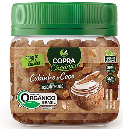 Cubinhos De Coco Organico 90G Copra