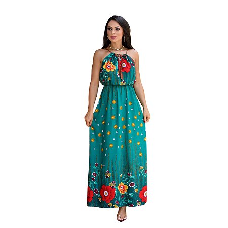 vestido estampado social