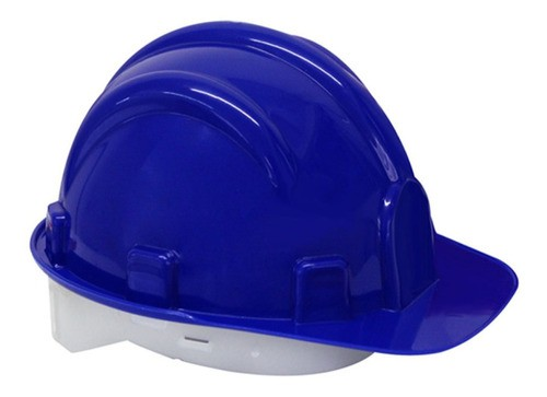 CAPACETE DE PROTEÇÃO INDIVIDUAL AZUL C/ SELO DO INMETRO