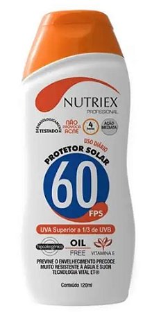 PROTETOR SOLAR FATOR 60 - 120 ML