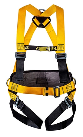 CINTO PARAQUEDISTA ARGO ACOLCHOADO GRE A.C CA39538 PRETO/AMARELO