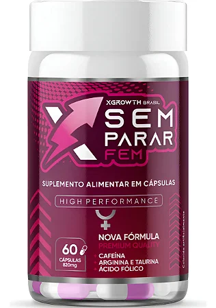 Estimulante Sexual Feminino XGrowth - Aumenta Libido C\ Ácido Fólico