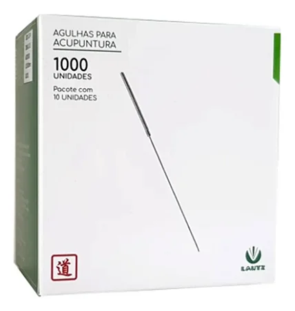 Agulha de Acupuntura Sistêmica Lautz 25x30 (0,25x30mm) Importada – Caixa com 1000 unidades