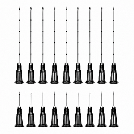 Kit 10 Micro Cânulas Estéticas 22g X 50mm Com Agulha De Pertuito