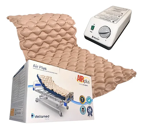 Colchão Antiescara Pneumático Air Plus Dellamed com Motor Compressor