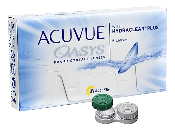 Lentes de Contato Acuvue Oasys com Hydraclear Plus – Caixa com 6 Lentes