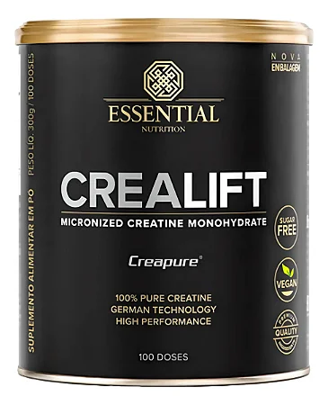 Creatina Monohidratada Crealift Essential Nutrition 300g 100% Creapure
