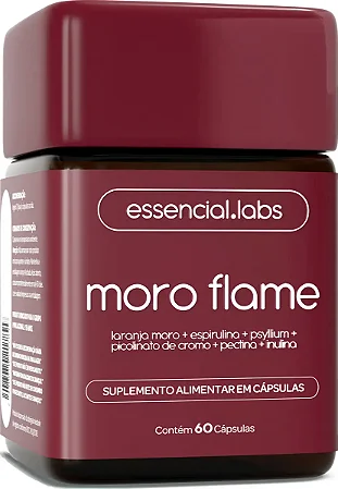 Moro Flame Emagrecimento Morosil Cromo Essencial Labs 60caps