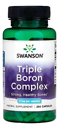 Complexo Triplo de Boro 3mg Swanson Importado 250 Cápsulas