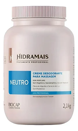 Creme para Massagem Hidramais Neutro - 2,1kg Super Econômico