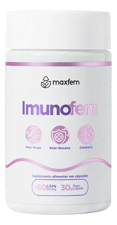 Maxfem Imunofem Cápsulas Saúde Íntima Feminina 60 Unidades