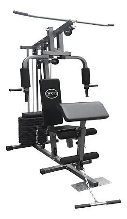 Estação de Musculação WCT 80kg Fitness – Cinza e Preto