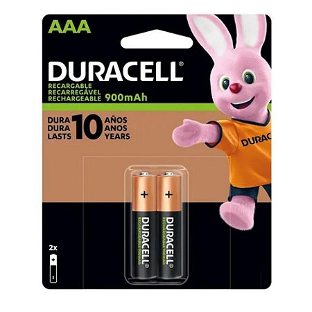 Pilha Recarregável AAA Dx2400 Duracell Com 2