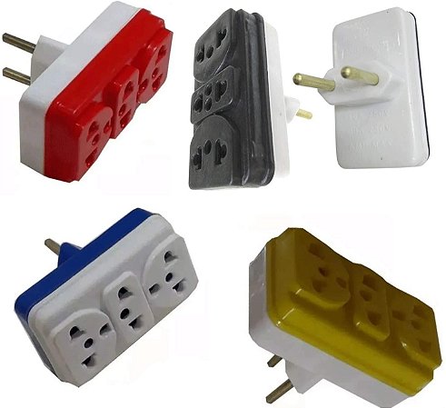 Adaptador Tomada com 3 entradas