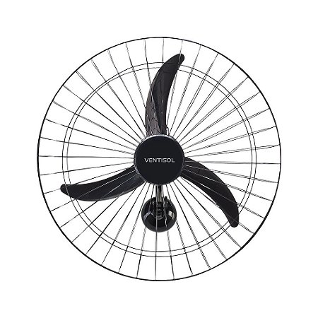 Ventilador Parede Ventisol 3 Pás 60CM Bivolt Preto